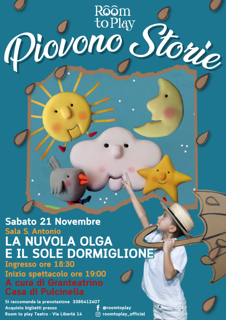 PIOVONO STORIE – LA NUVOLA OLGA E IL SOLE DORMIGLIONE